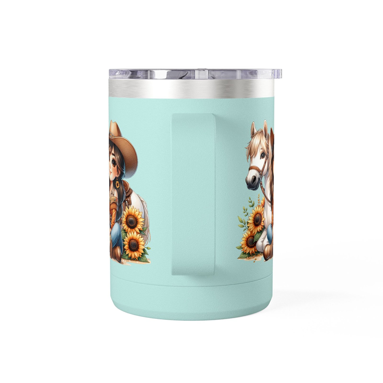 Cowgirl Sunflower Horse Coffee Mug Tumbler - Western Style Rustic Drinkware, Country Gift, Kitchen Decor, Cowgirl Lover Gift, Country Chic - Image 48