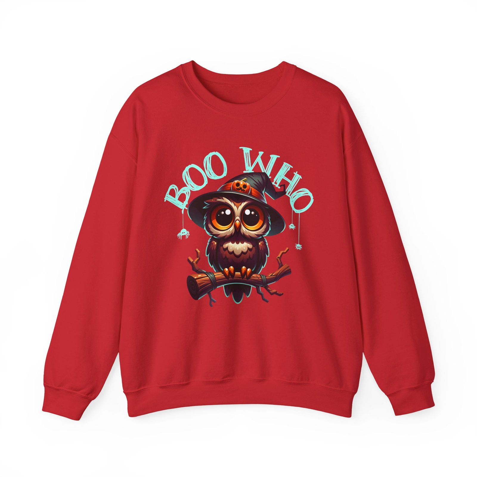 Halloween Who Owl Sweatshirt, Spooky Crewneck Jumper, Scary Night Outfit, Boo Sweatshirt, Fall Fashion Top - Image 34
