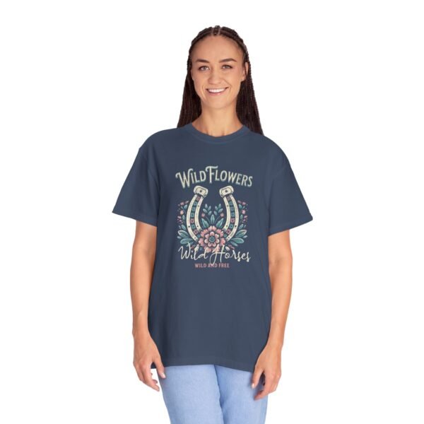 Wild Flowers and Wild Horses Comfort Colors T-Shirt, Unisex Tee, Nature Lover Shirt, Horse Lover Gift, Floral Graphic Tee - Image 38
