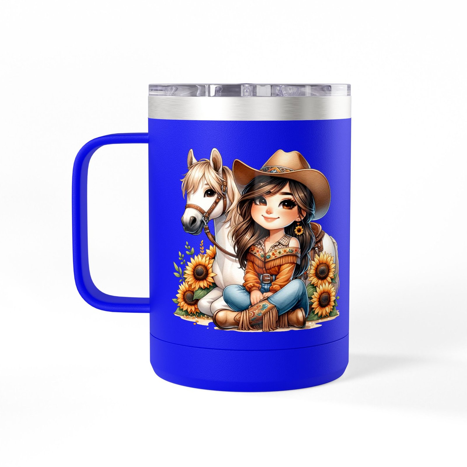 Cowgirl Sunflower Horse Coffee Mug Tumbler - Western Style Rustic Drinkware, Country Gift, Kitchen Decor, Cowgirl Lover Gift, Country Chic - Image 54