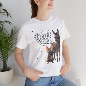 Animal Lover Unisex Tee, Funny Rat Donkey Graphic Tee, Cute Pet Lover Shirt, Hilarious Animal Print T-Shirt, Comical Tee for Animal