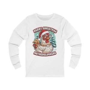 motherclucker long sleeve tee, christmas tee, chicken lovers