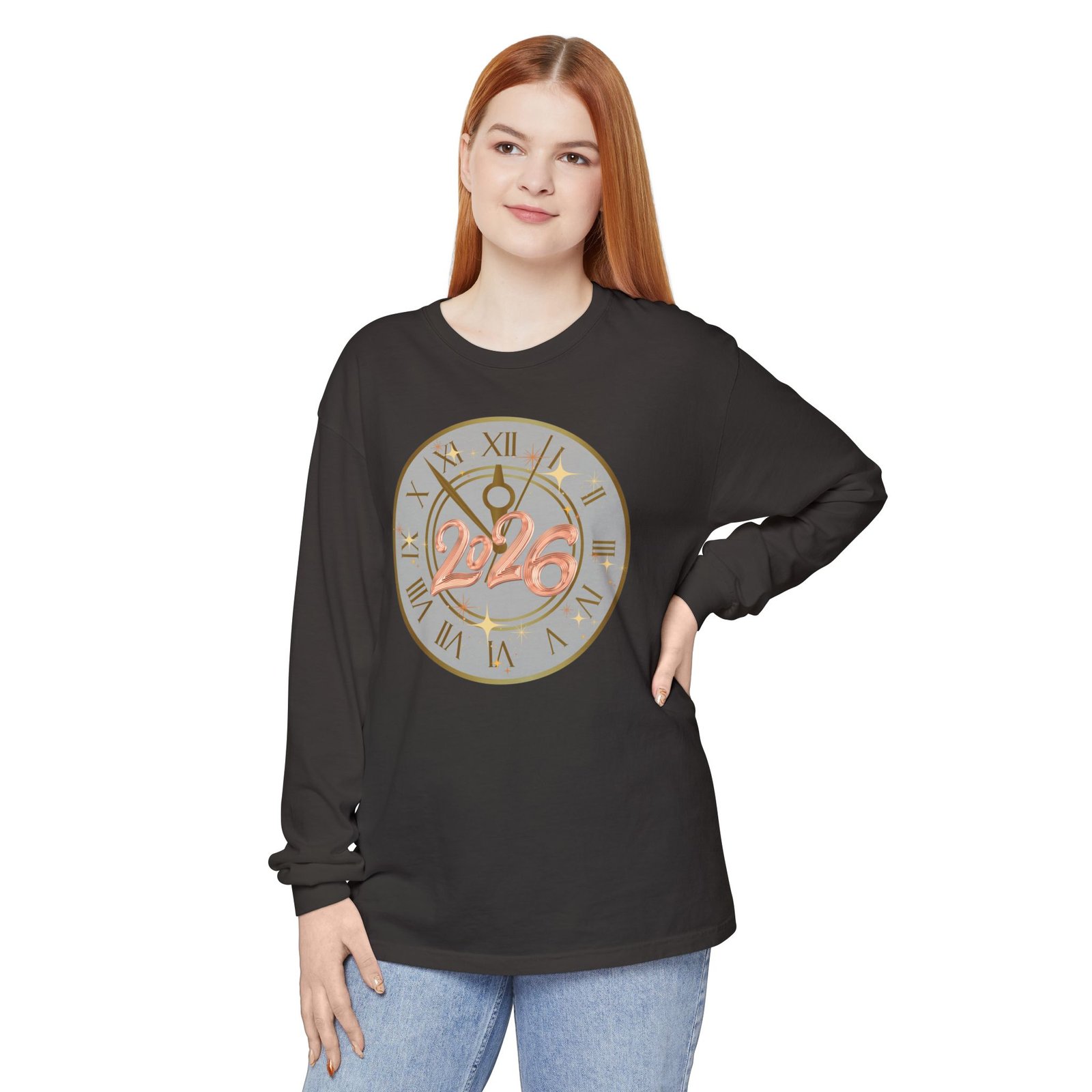 2026 Countdown Clock Long Sleeve T-Shirt | New Year Tee - Image 83