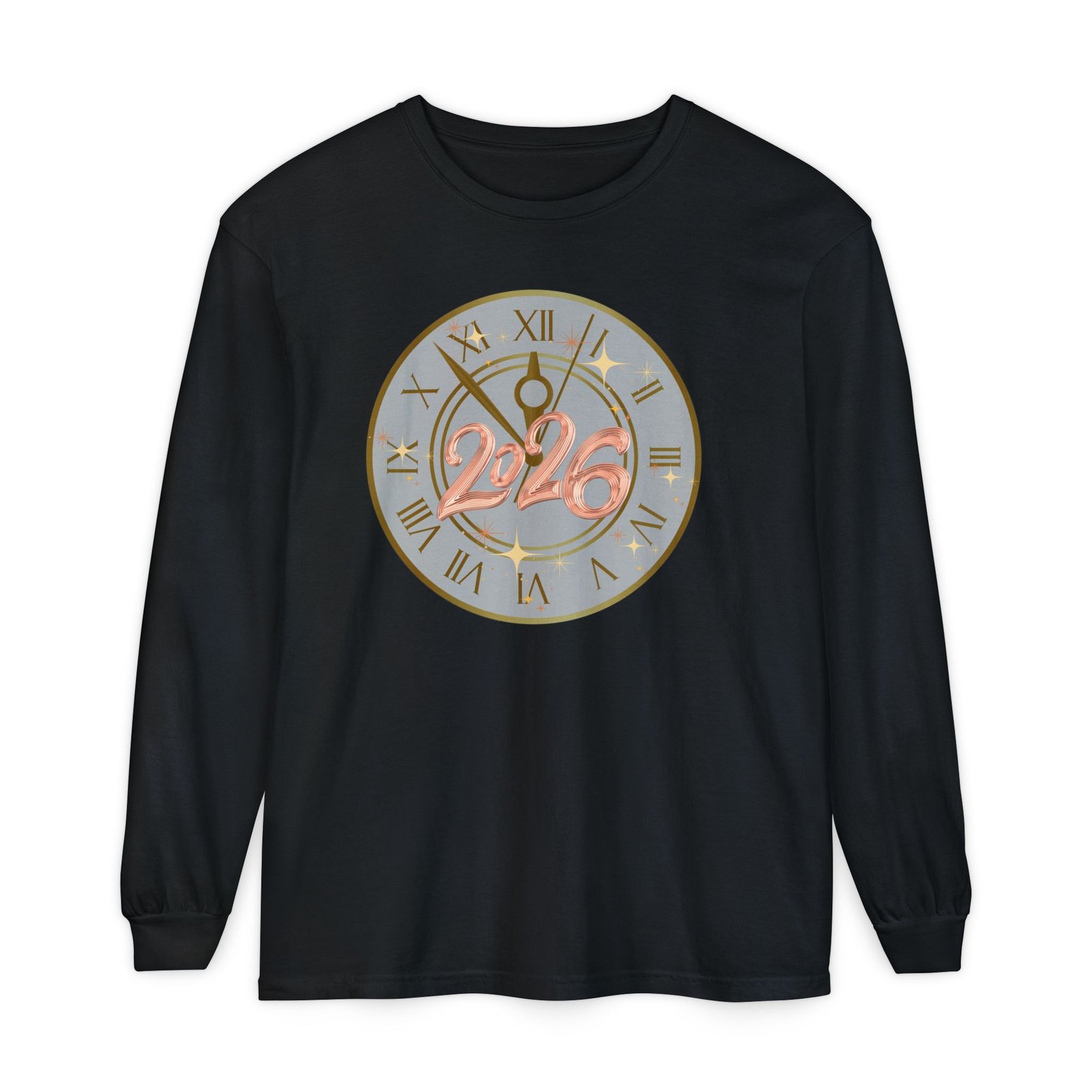 2026 Countdown Clock Long Sleeve T-Shirt | New Year Tee - Image 2