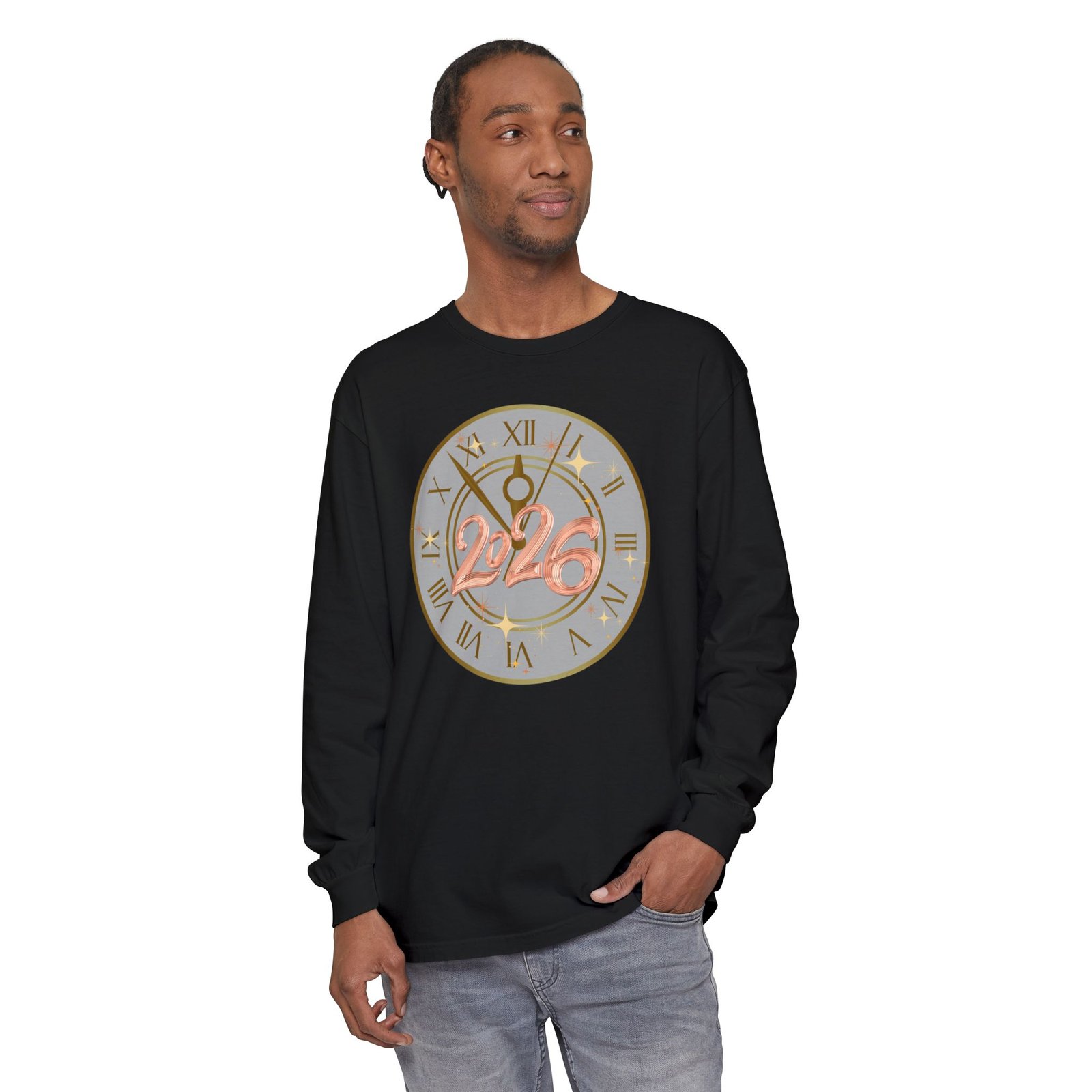 2026 Countdown Clock Long Sleeve T-Shirt | New Year Tee - Image 4