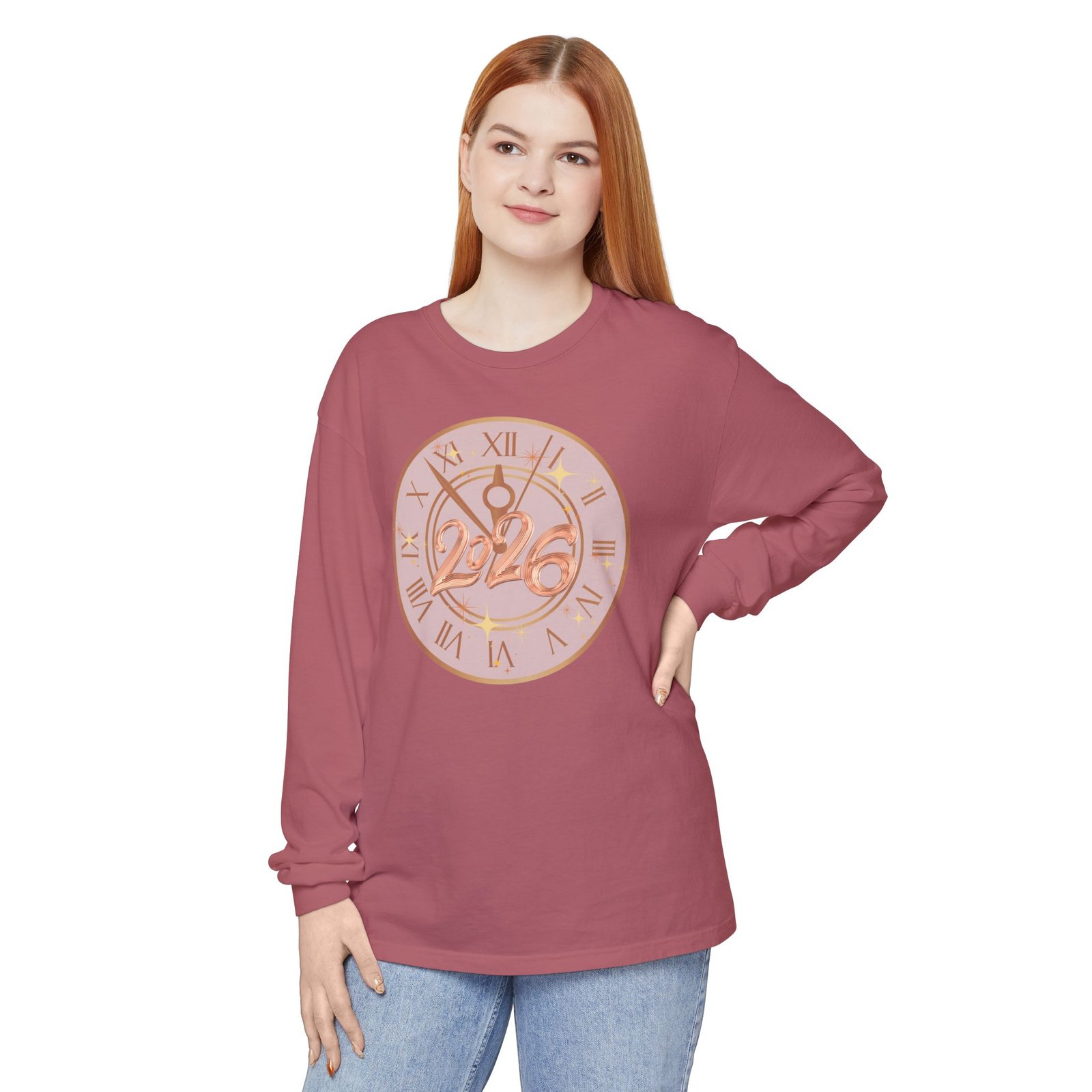 2026 Countdown Clock Long Sleeve T-Shirt | New Year Tee - Image 95
