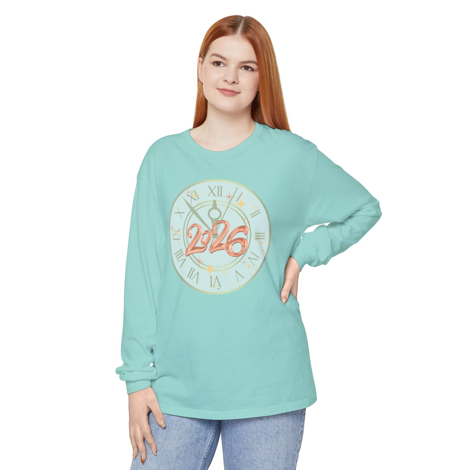 2026 Countdown Clock Long Sleeve T-Shirt | New Year Tee - Image 47