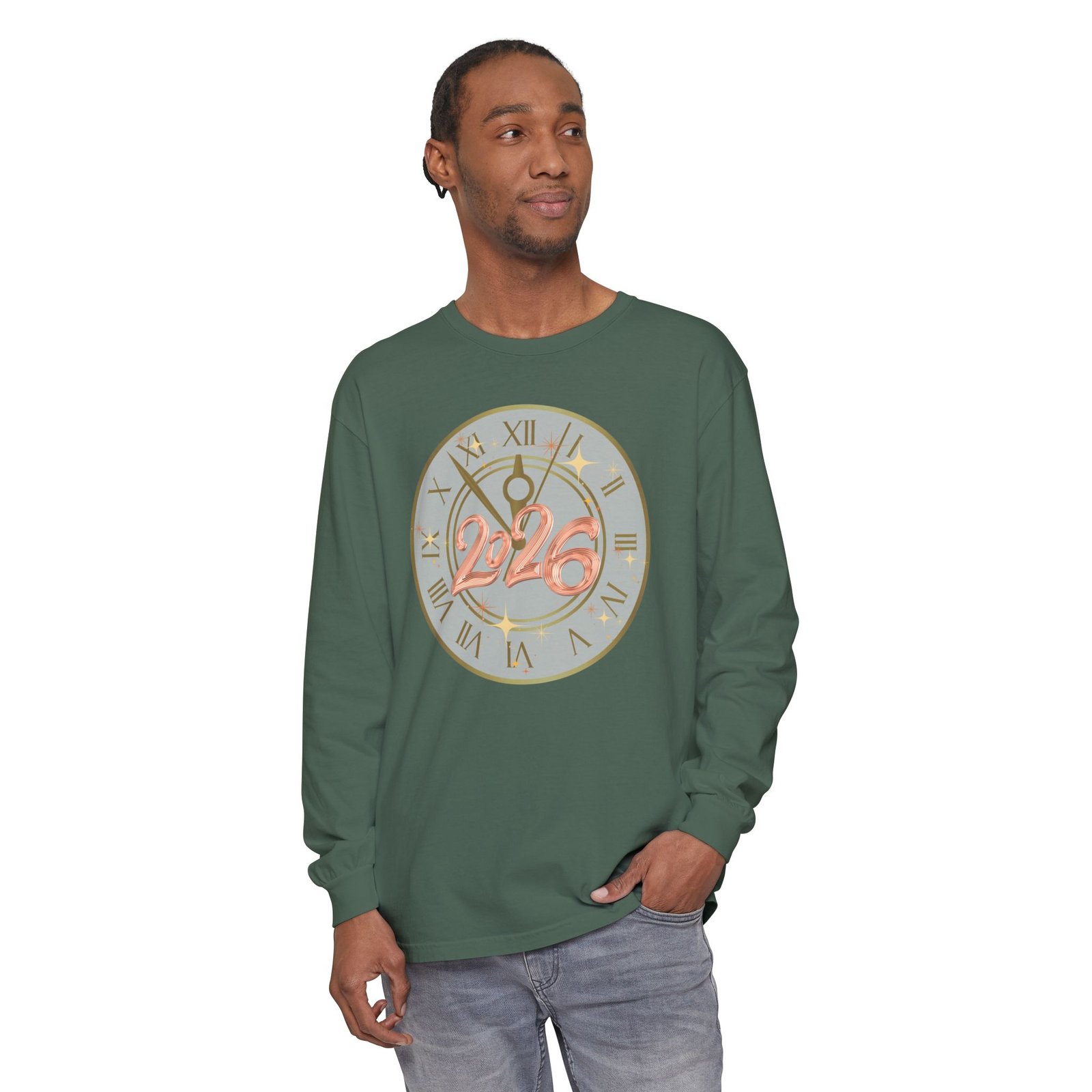 2026 Countdown Clock Long Sleeve T-Shirt | New Year Tee - Image 51
