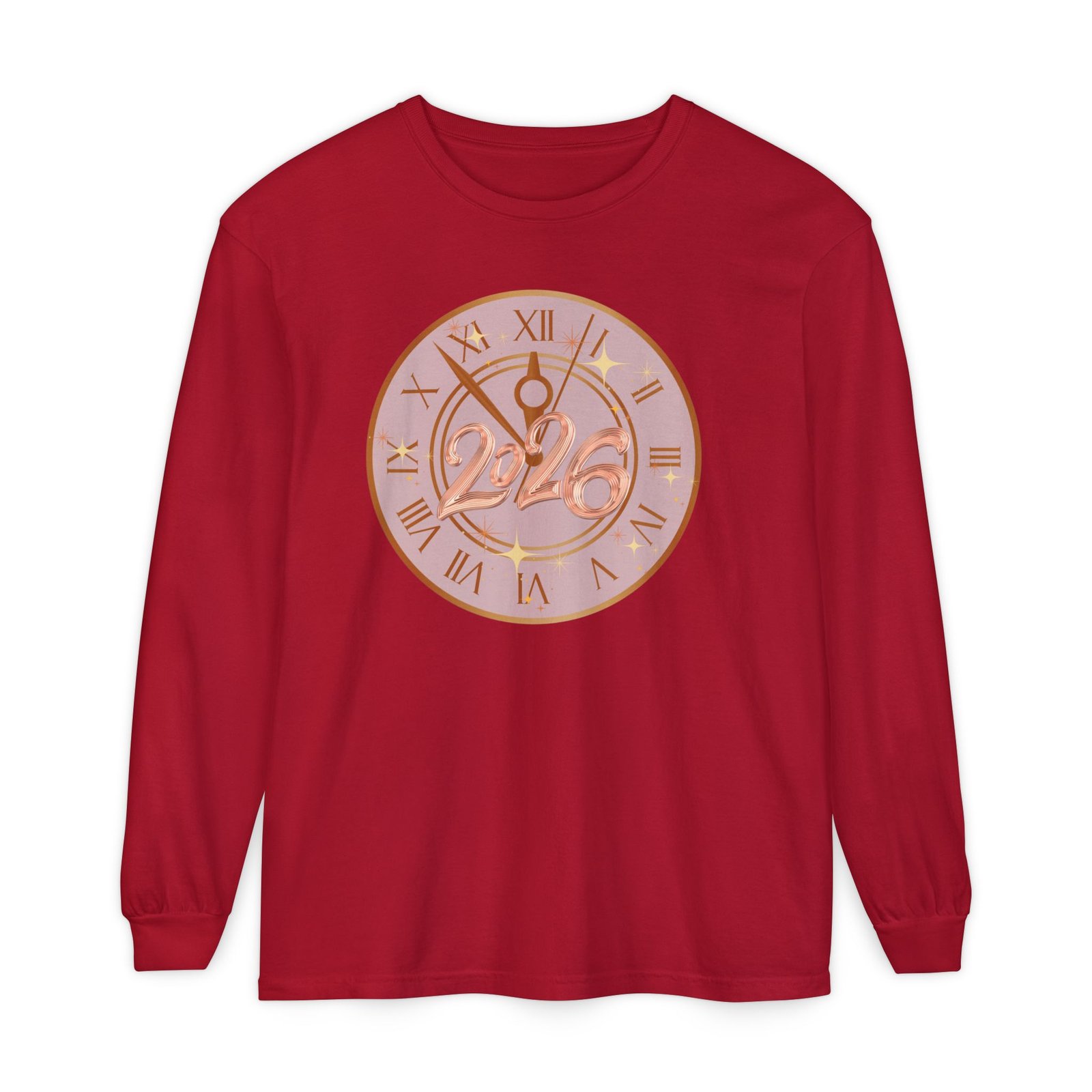 2026 Countdown Clock Long Sleeve T-Shirt | New Year Tee - Image 97