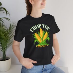 Crop Top Corn Tee | Funny Corn Graphic T-Shirt