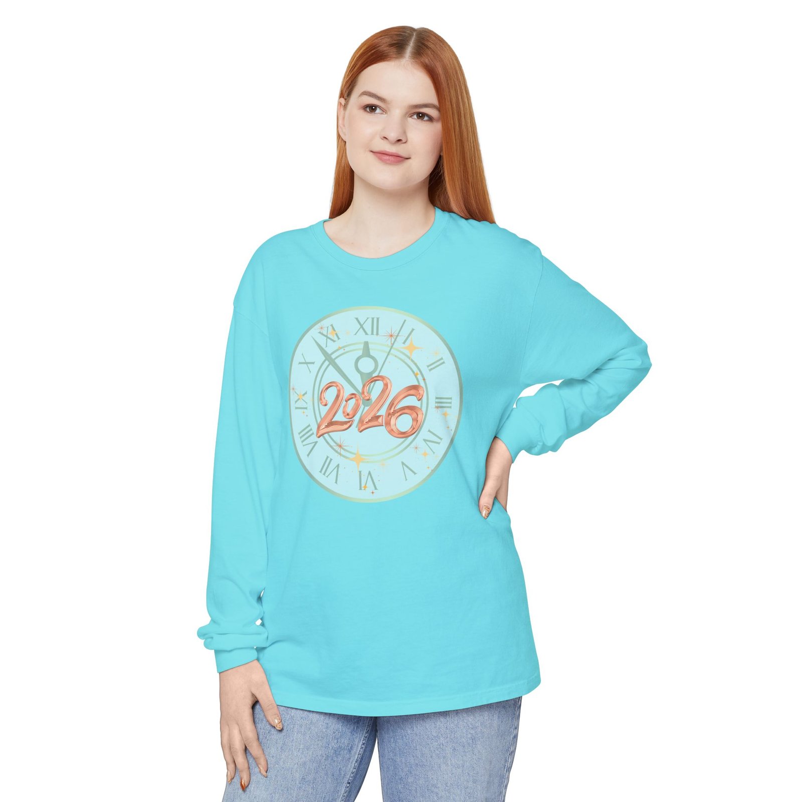 2026 Countdown Clock Long Sleeve T-Shirt | New Year Tee - Image 65