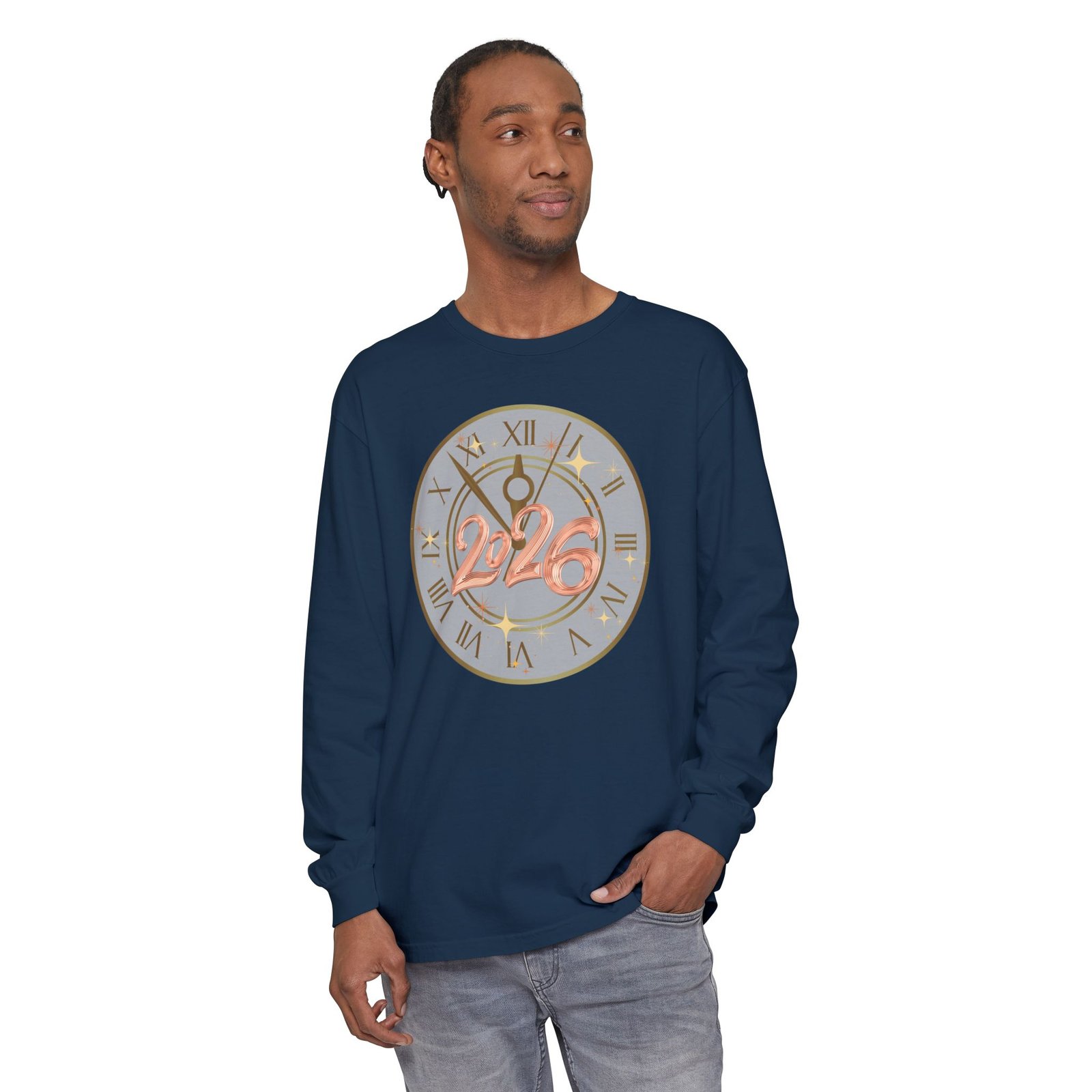 2026 Countdown Clock Long Sleeve T-Shirt | New Year Tee - Image 75
