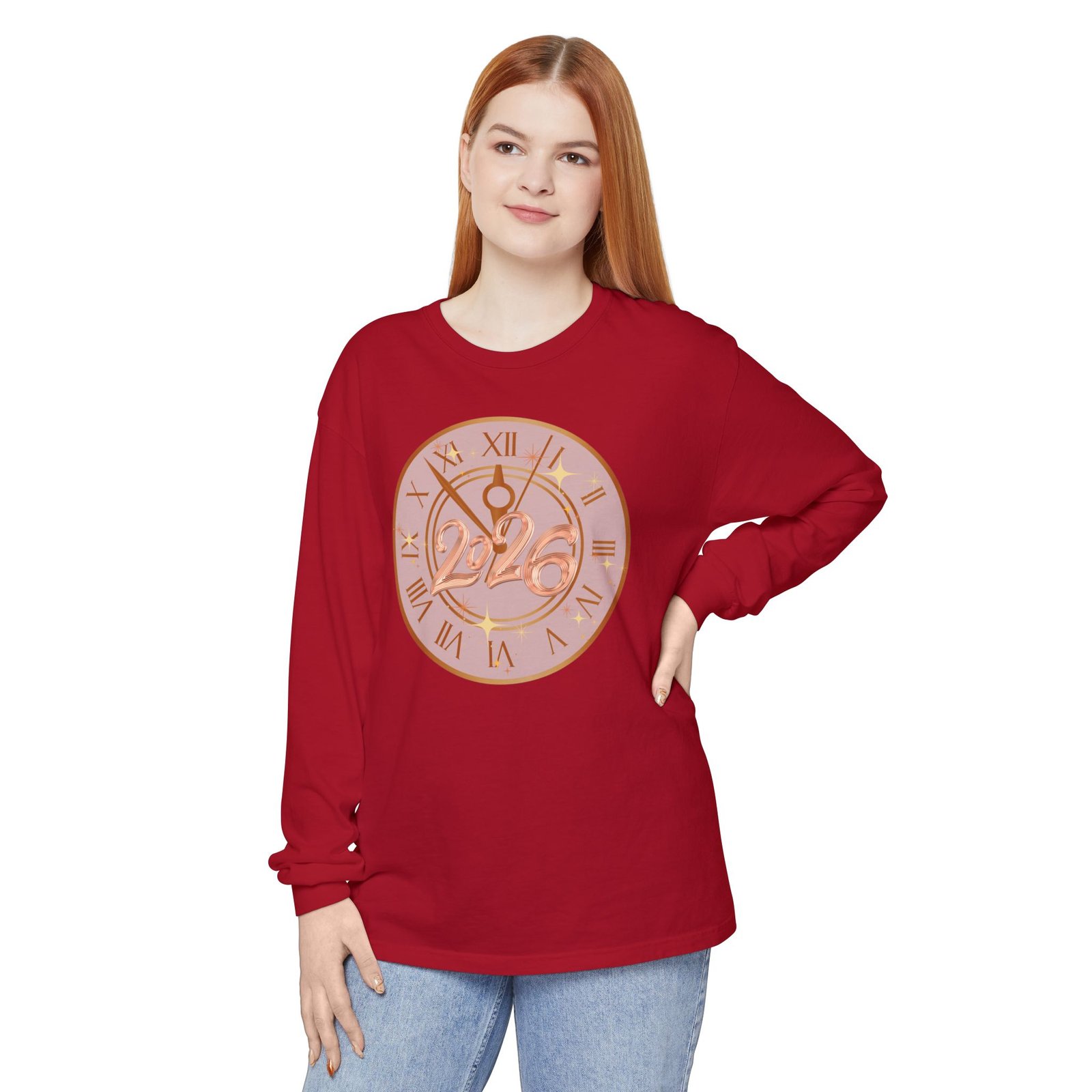 2026 Countdown Clock Long Sleeve T-Shirt | New Year Tee - Image 101