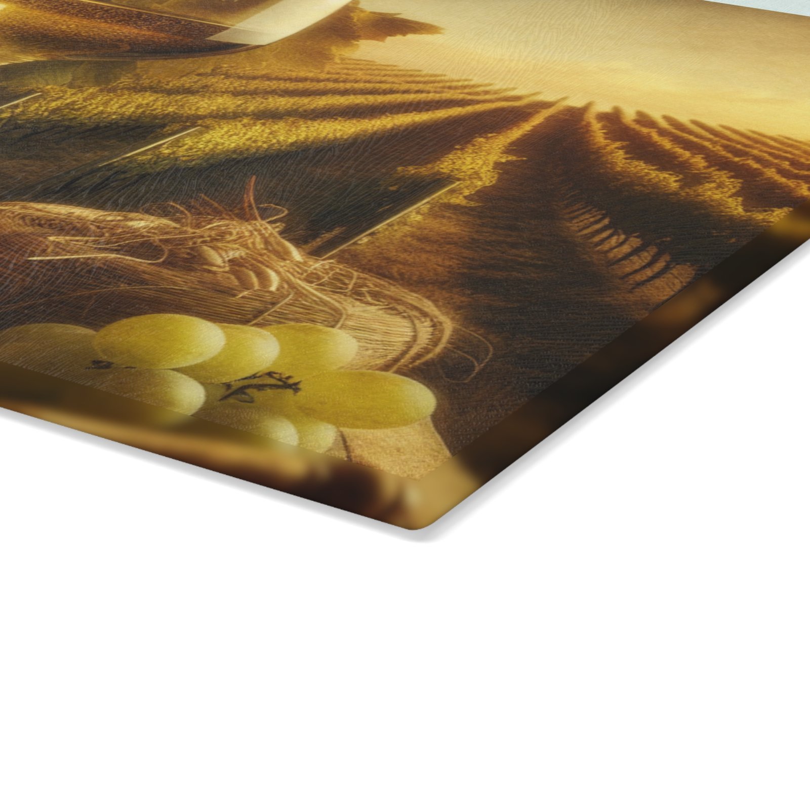 Vineyard Sunset Wine and Cheese Glass Cutting Board | Scenic Serving Platter - Image 7