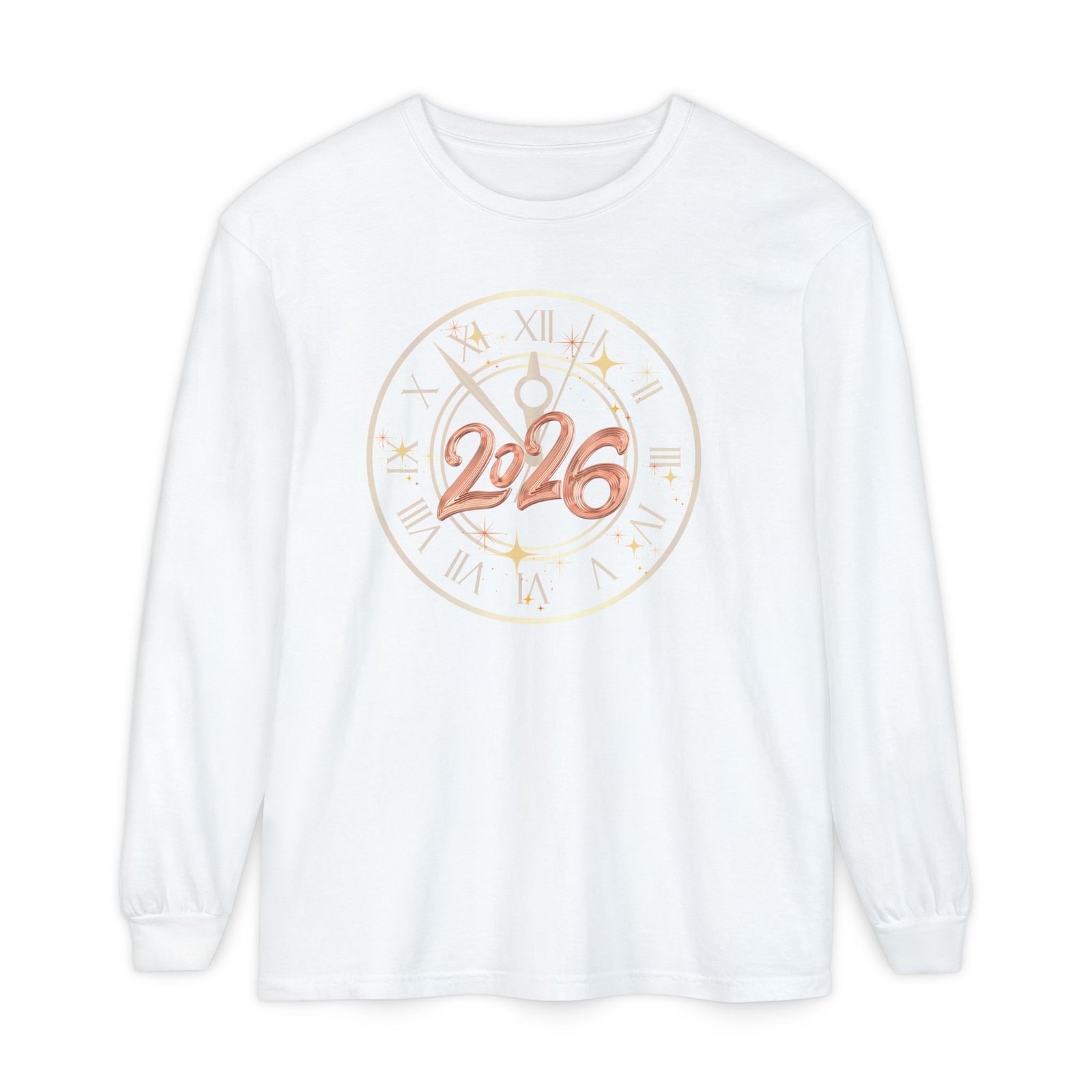 2026 Countdown Clock Long Sleeve T-Shirt | New Year Tee - Image 7
