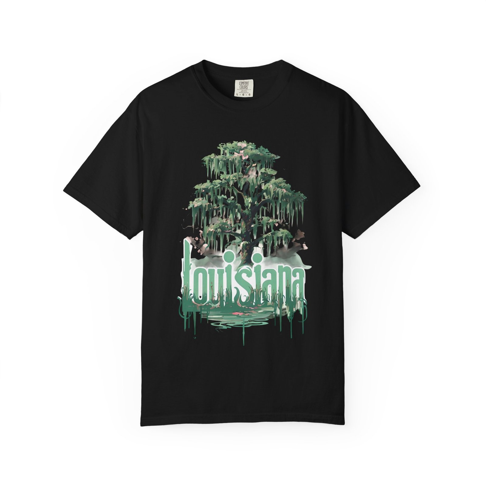 Cypress Tree Louisiana Tee | Swamp Moss Graphic T-shirt - Image 33