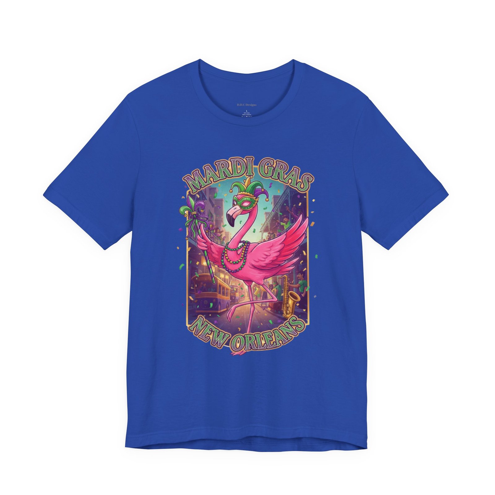 Mardi Gras Flamingo New Orleans Tee NOLA Carnival Parade Shirt - Image 111