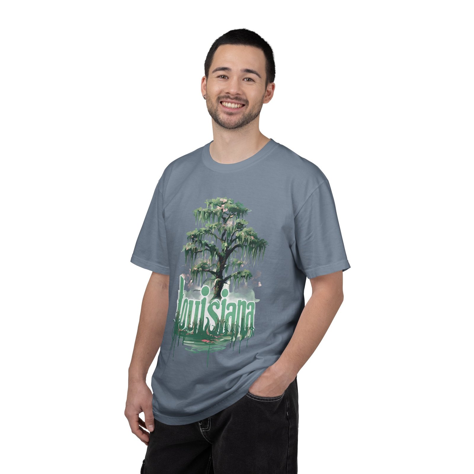 Cypress Tree Louisiana Tee | Swamp Moss Graphic T-shirt - Image 28