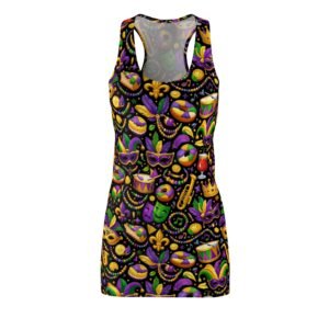 Mardi Gras Women's Cut & Sew Racerback Dress