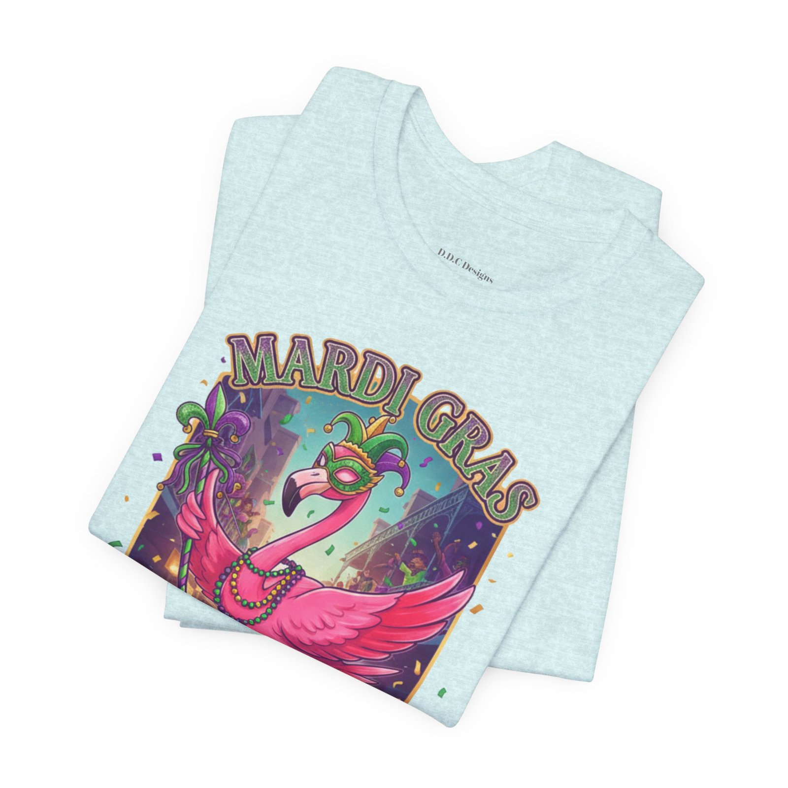 Mardi Gras Flamingo New Orleans Tee NOLA Carnival Parade Shirt - Image 83