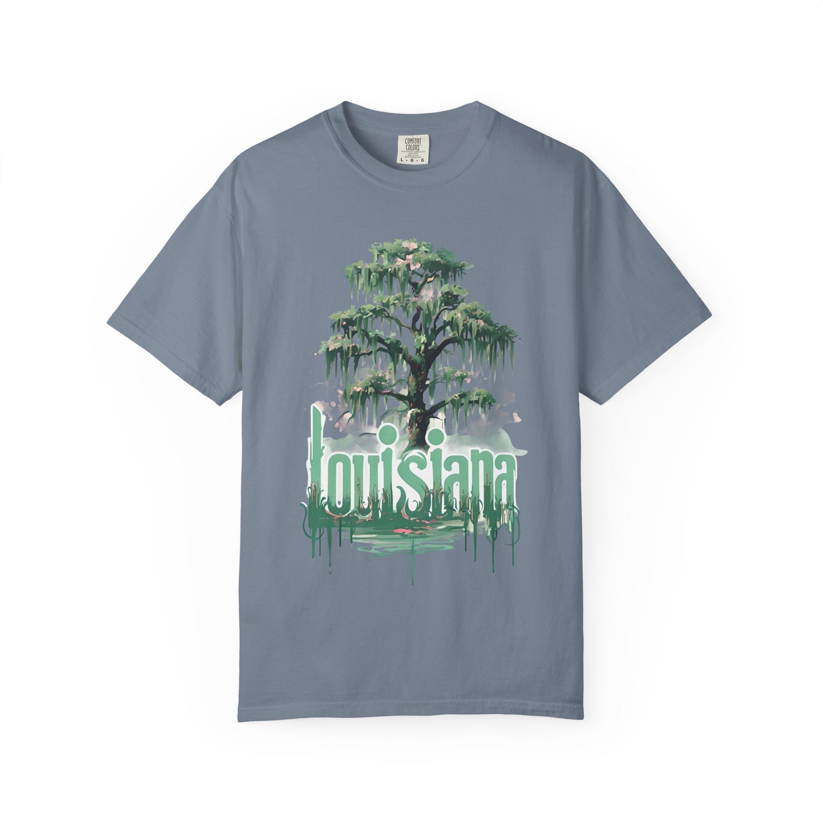 Cypress Tree Louisiana Tee | Swamp Moss Graphic T-shirt - Image 25
