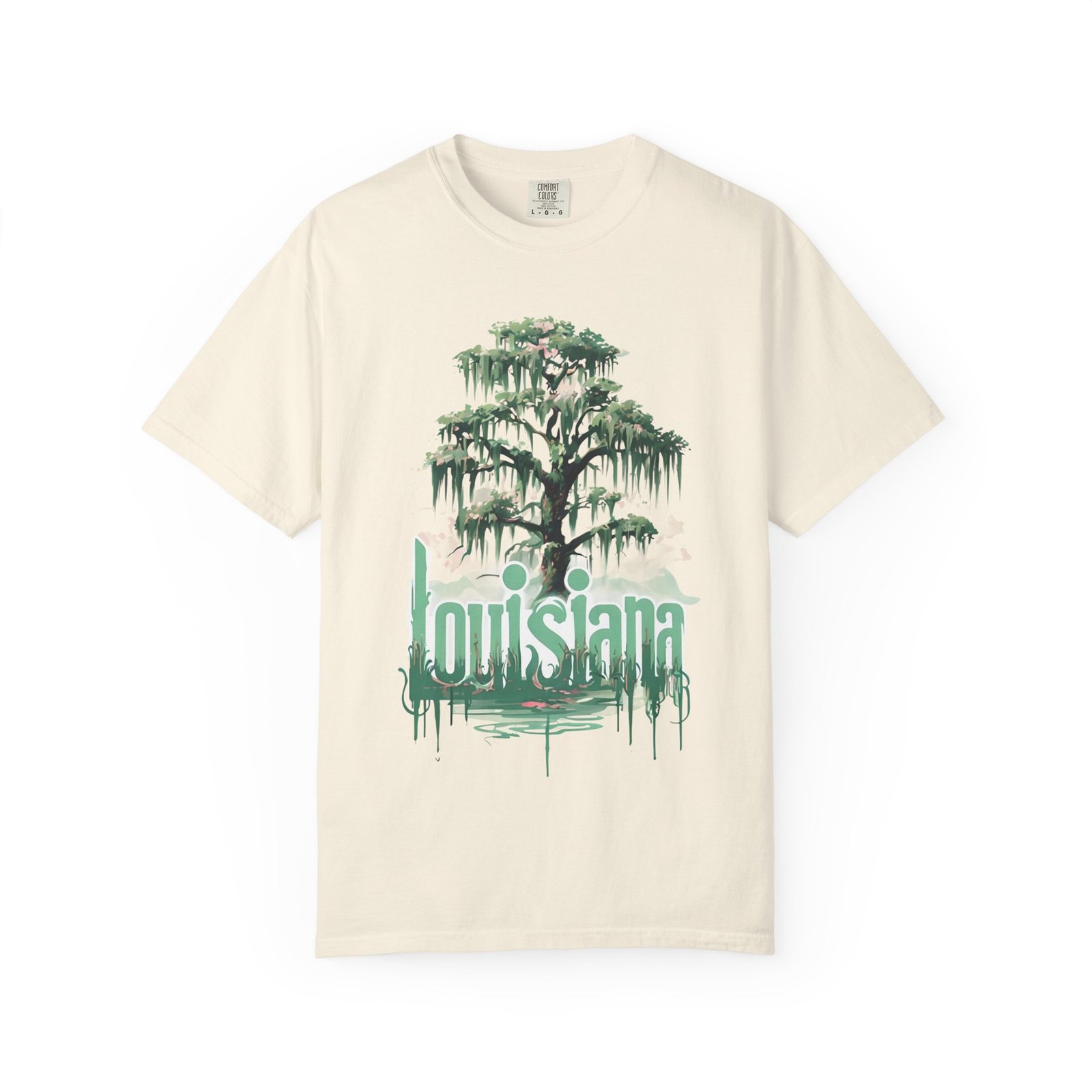 Cypress Tree Louisiana Tee | Swamp Moss Graphic T-shirt - Image 5