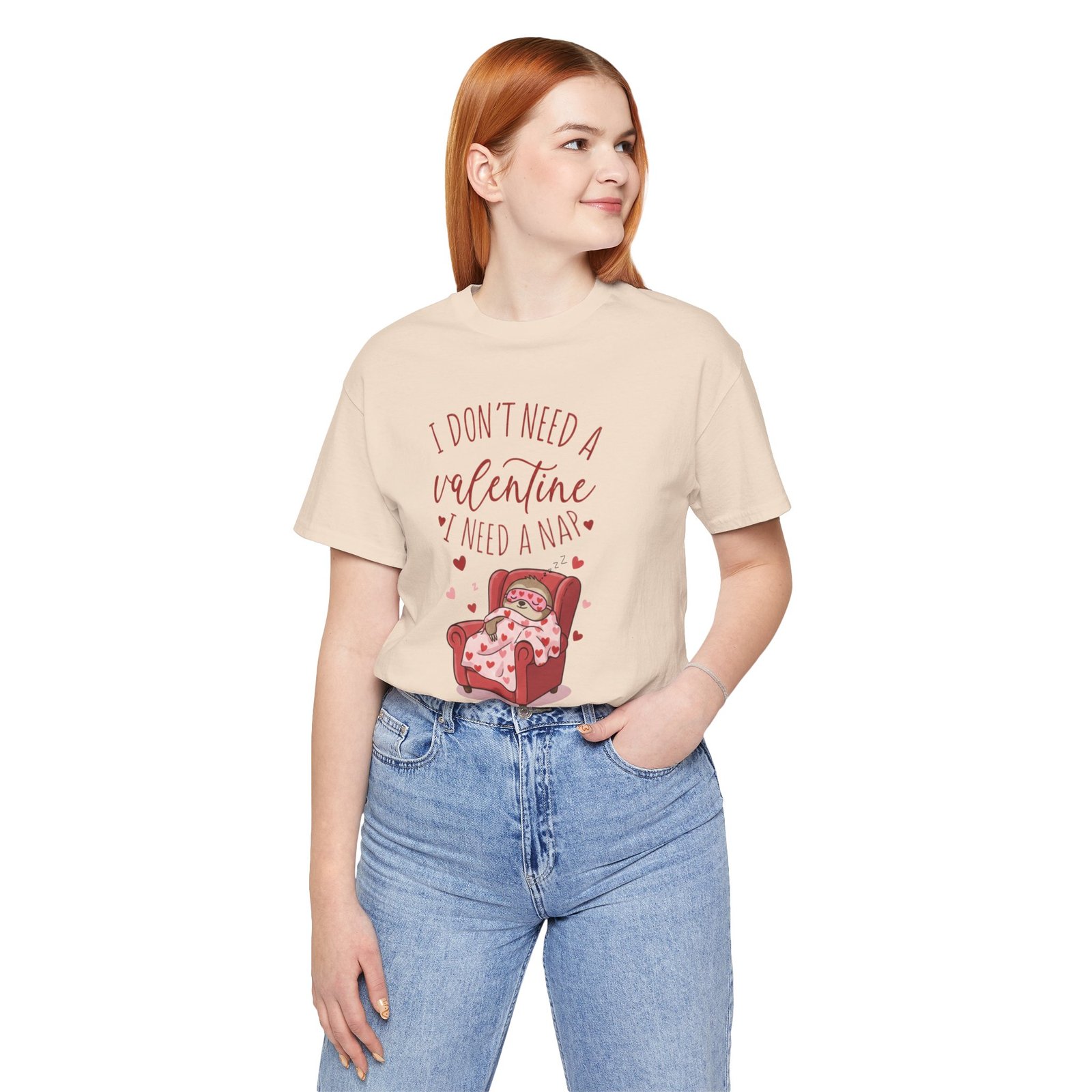 I Dont need a Valentine I need a nap Tshirt sloth Valentine tee - Image 53