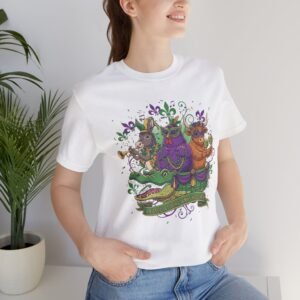 Let the Good Times Roll Illustration T-Shirt  New Orleans Parade Animals