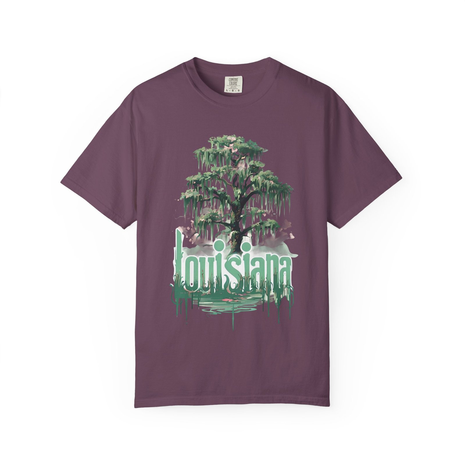 Cypress Tree Louisiana Tee | Swamp Moss Graphic T-shirt - Image 37