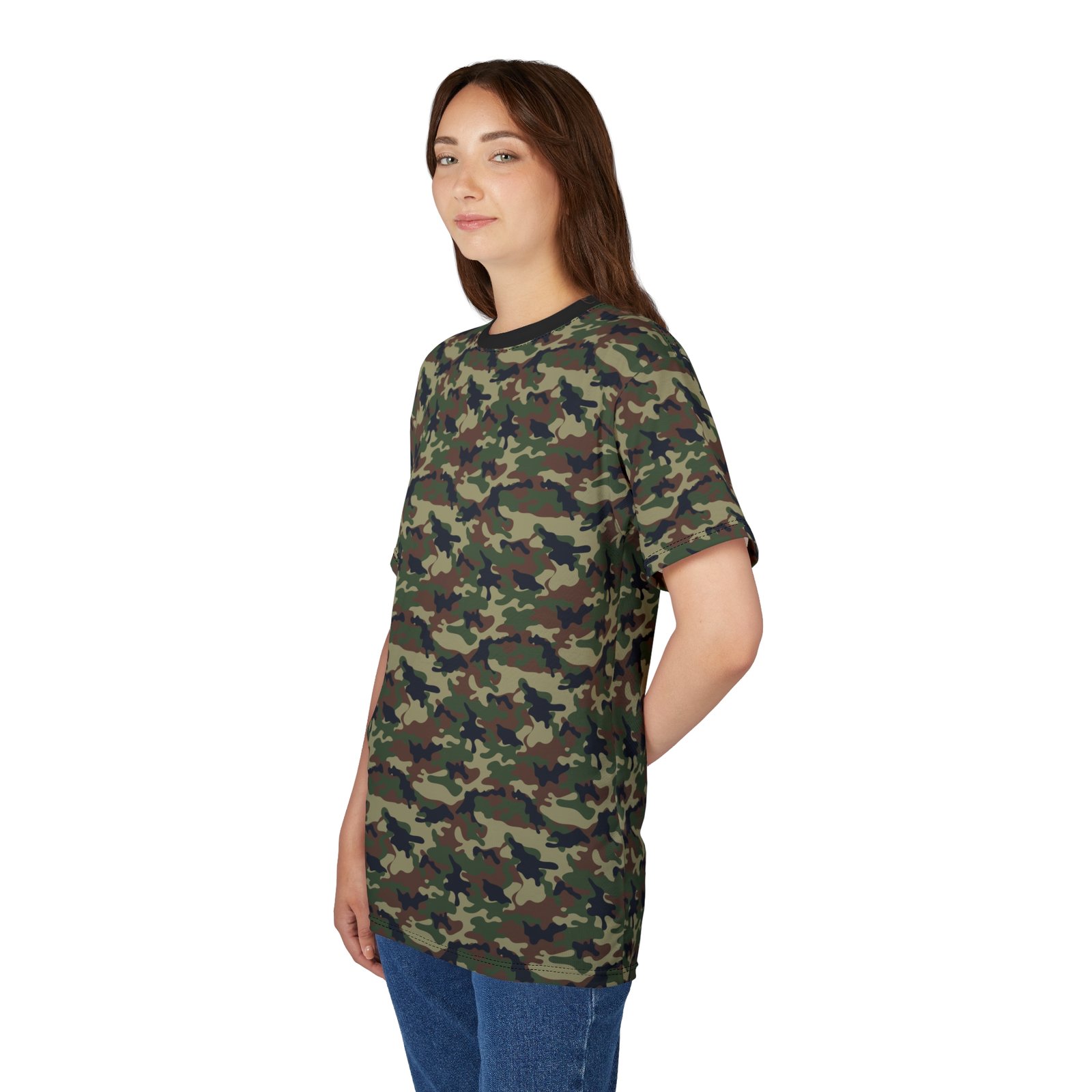 Classic Woodland Camo unisex Tee - Image 6