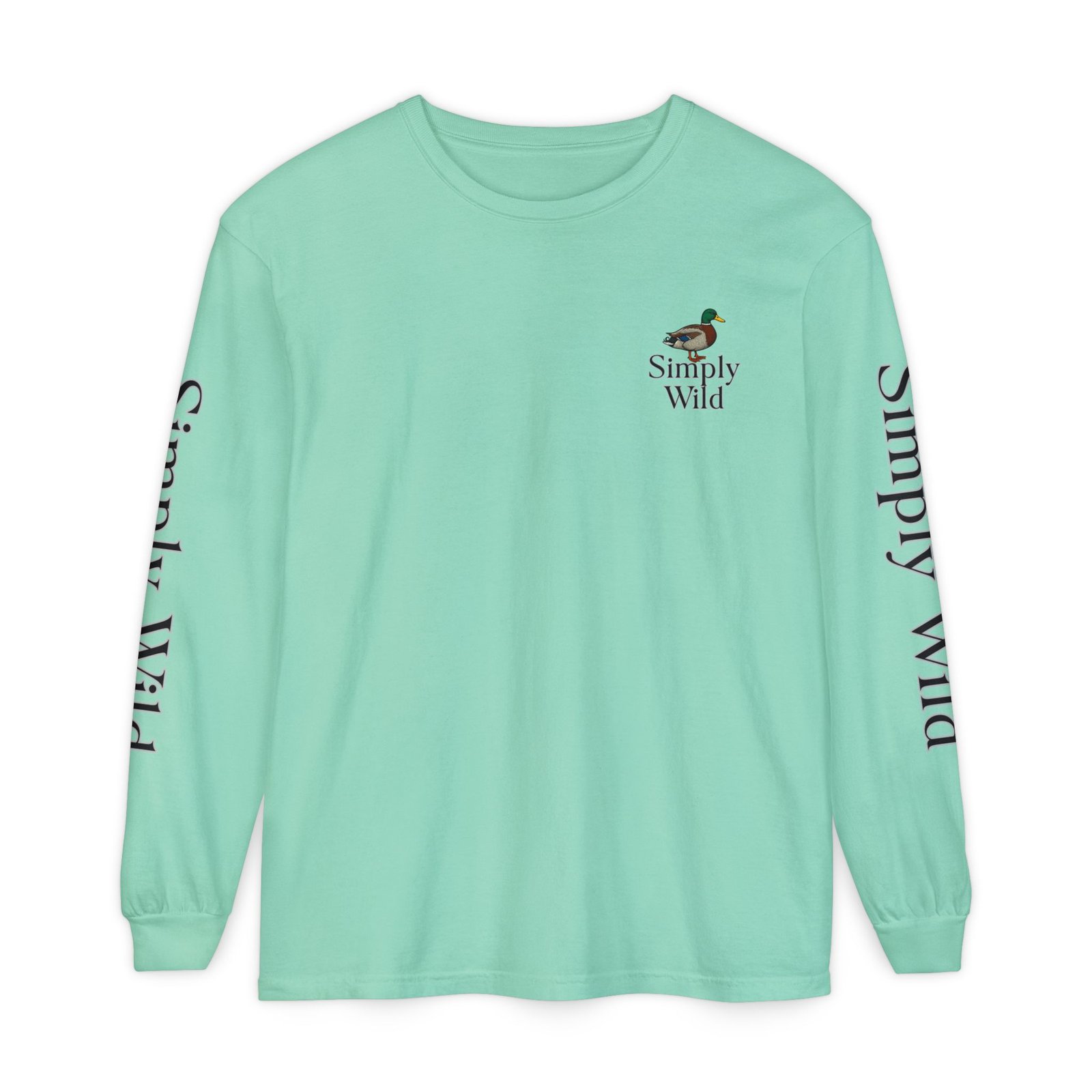 Mallard Duck Sunset Simply Wild long sleeve shirt | Nature wildlife tee - Image 29