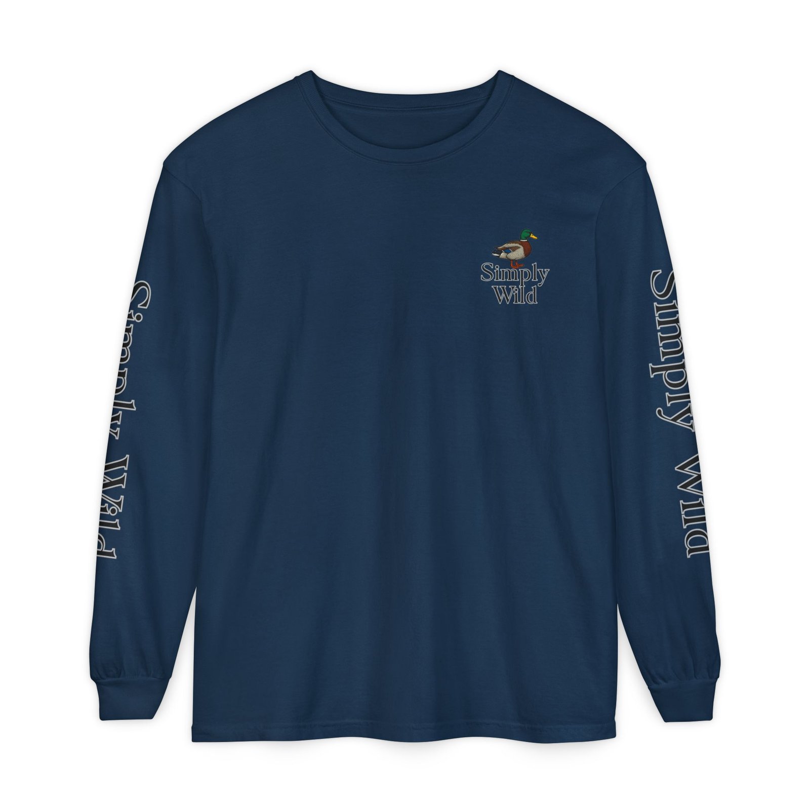 Mallard Duck Sunset Simply Wild long sleeve shirt | Nature wildlife tee - Image 45