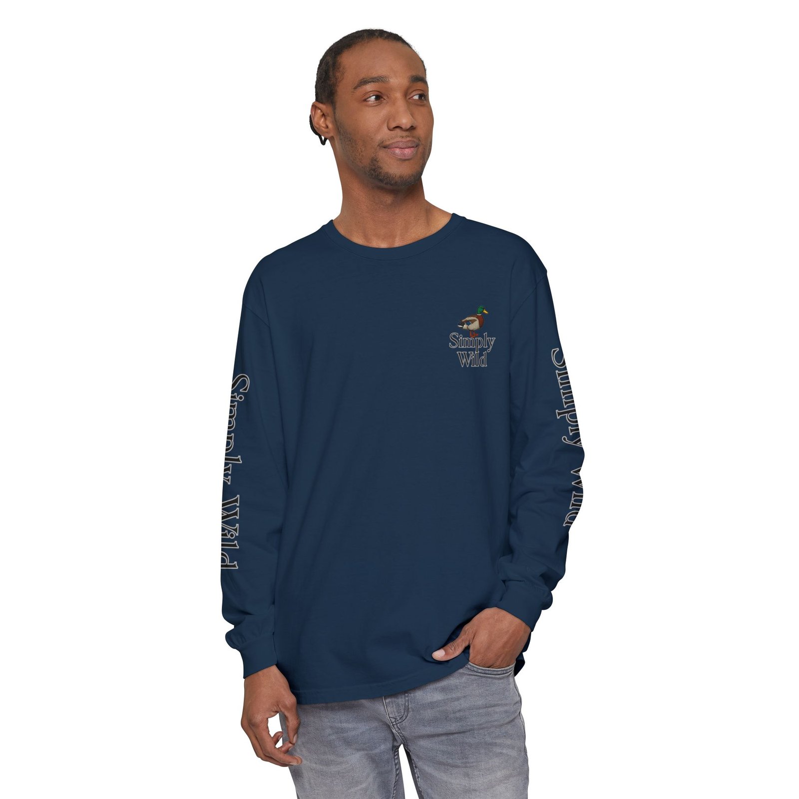 Mallard Duck Sunset Simply Wild long sleeve shirt | Nature wildlife tee - Image 47
