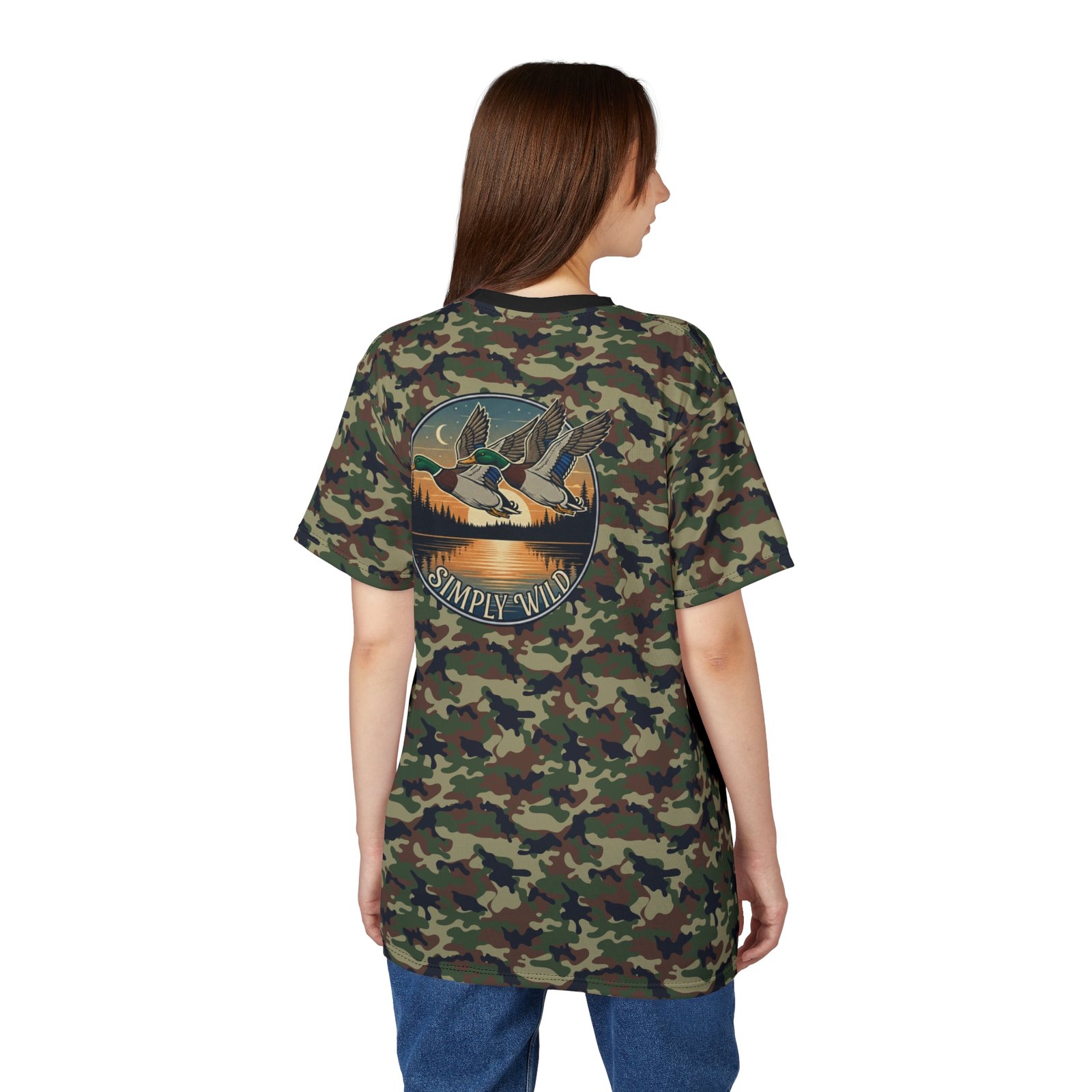 Classic Woodland Camo unisex Tee - Image 10