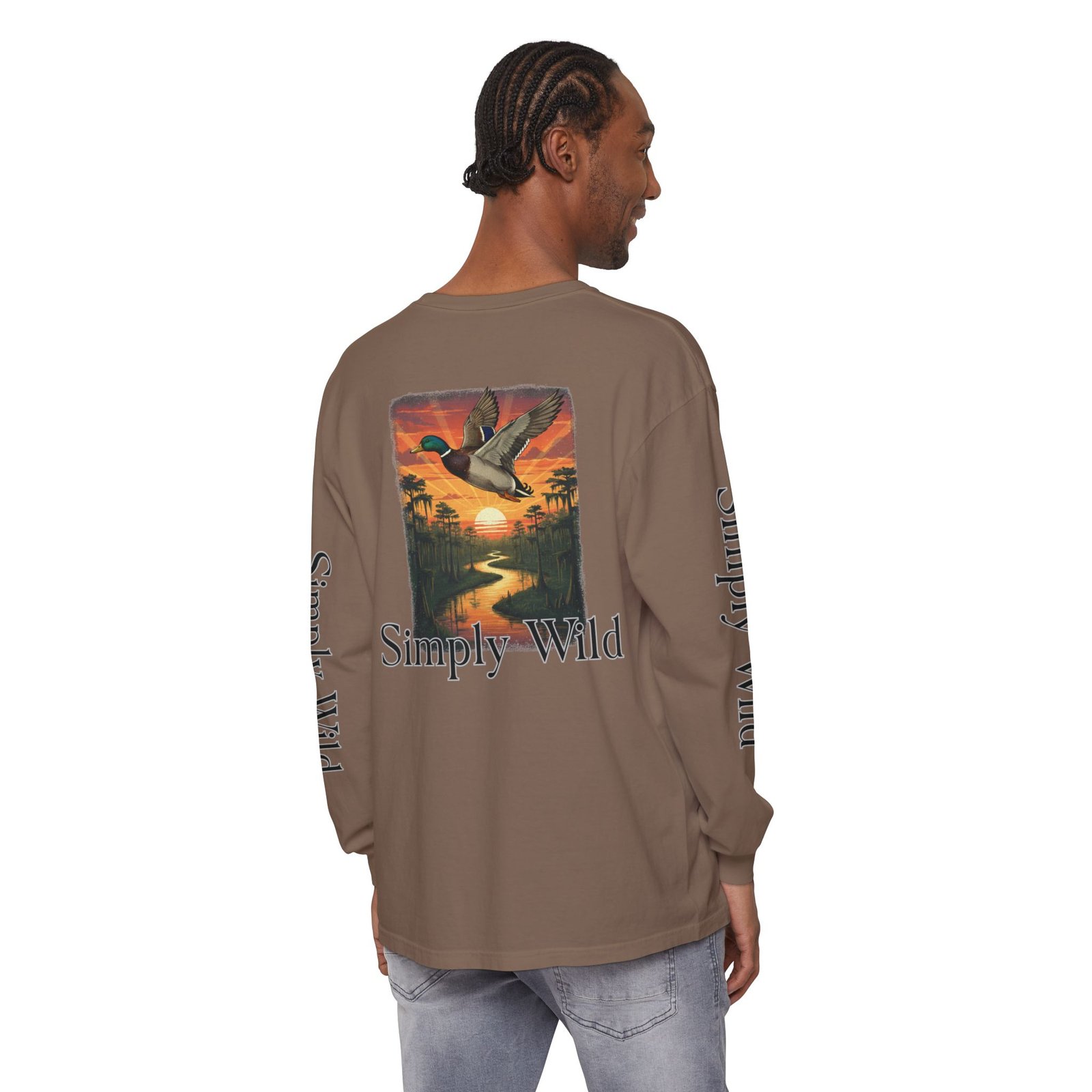 Mallard Duck Sunset Simply Wild long sleeve shirt | Nature wildlife tee - Image 20
