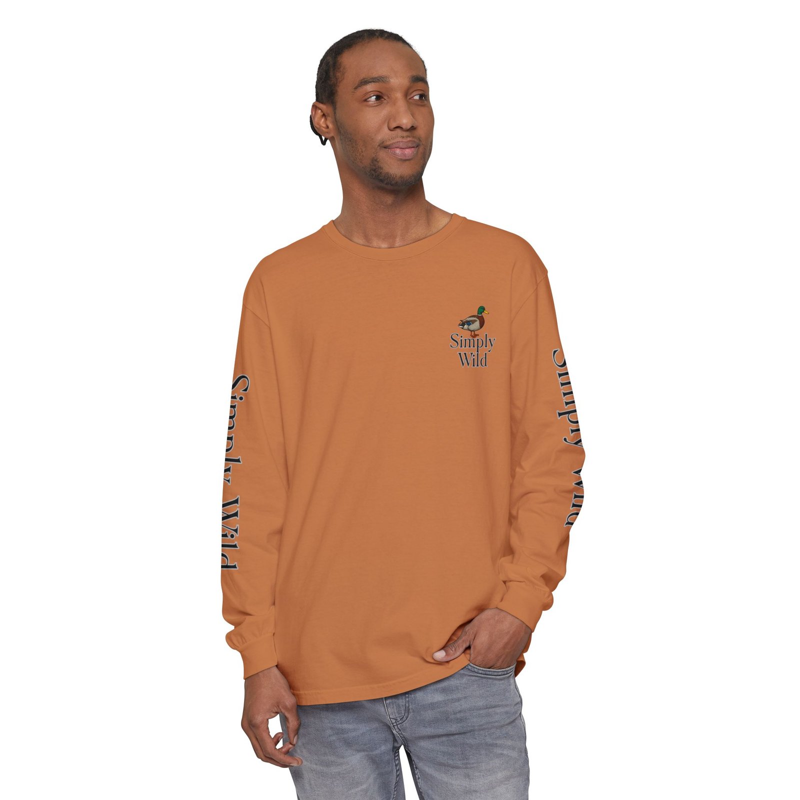 Mallard Duck Sunset Simply Wild long sleeve shirt | Nature wildlife tee - Image 15