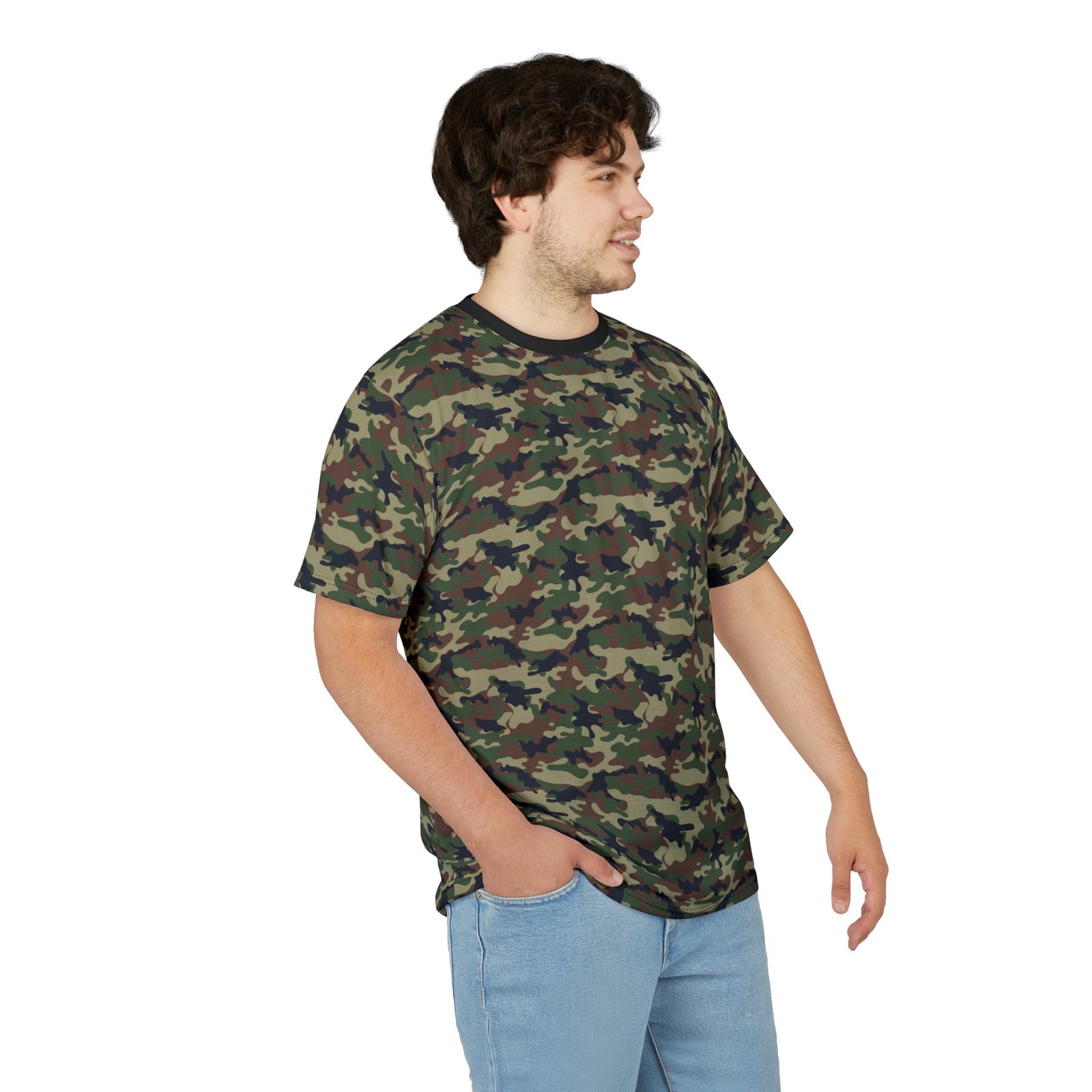 Classic Woodland Camo unisex Tee - Image 9