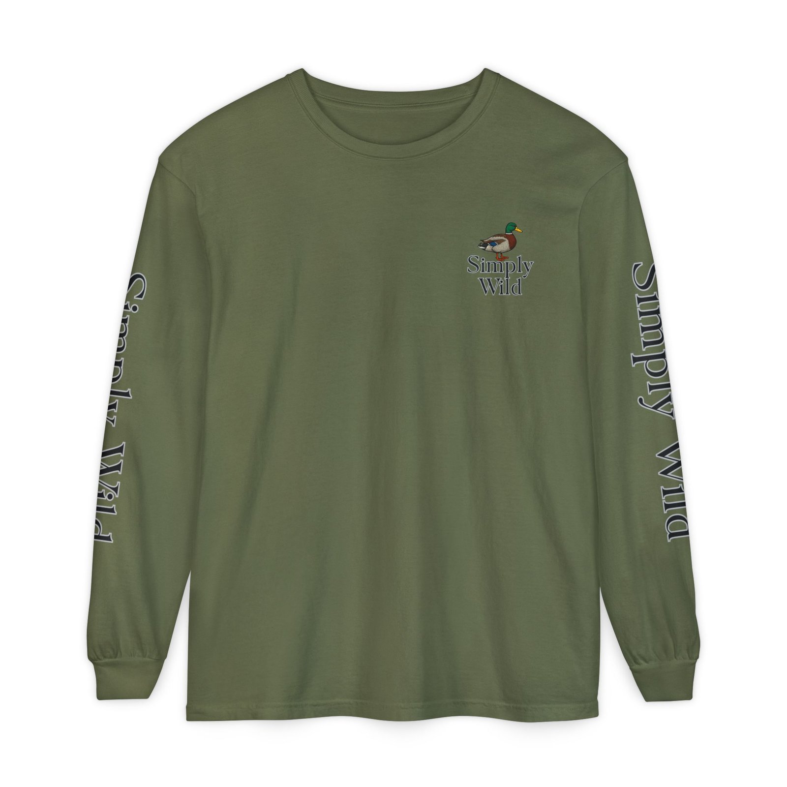 Mallard Duck Sunset Simply Wild long sleeve shirt | Nature wildlife tee - Image 25