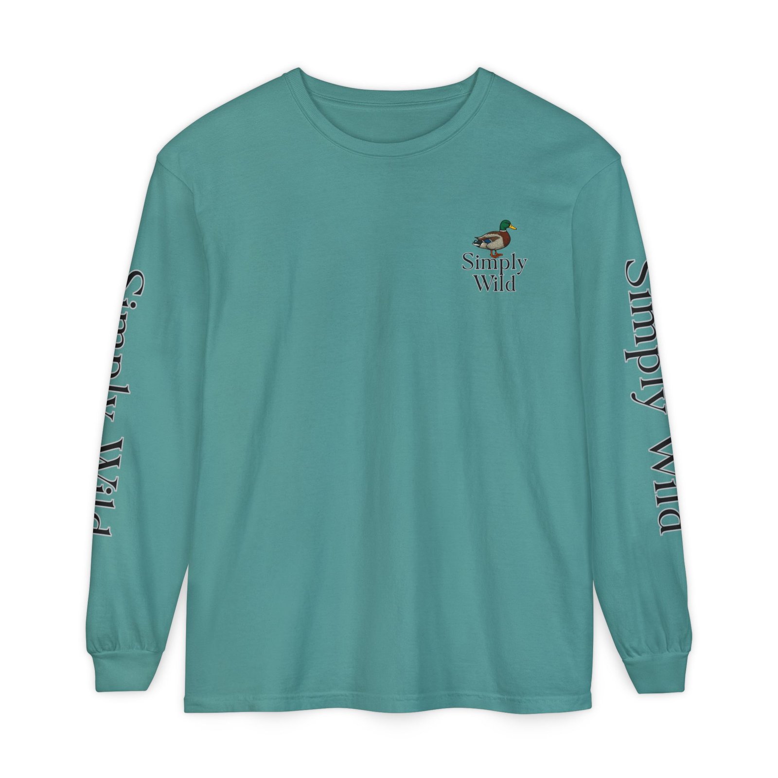 Mallard Duck Sunset Simply Wild long sleeve shirt | Nature wildlife tee - Image 37