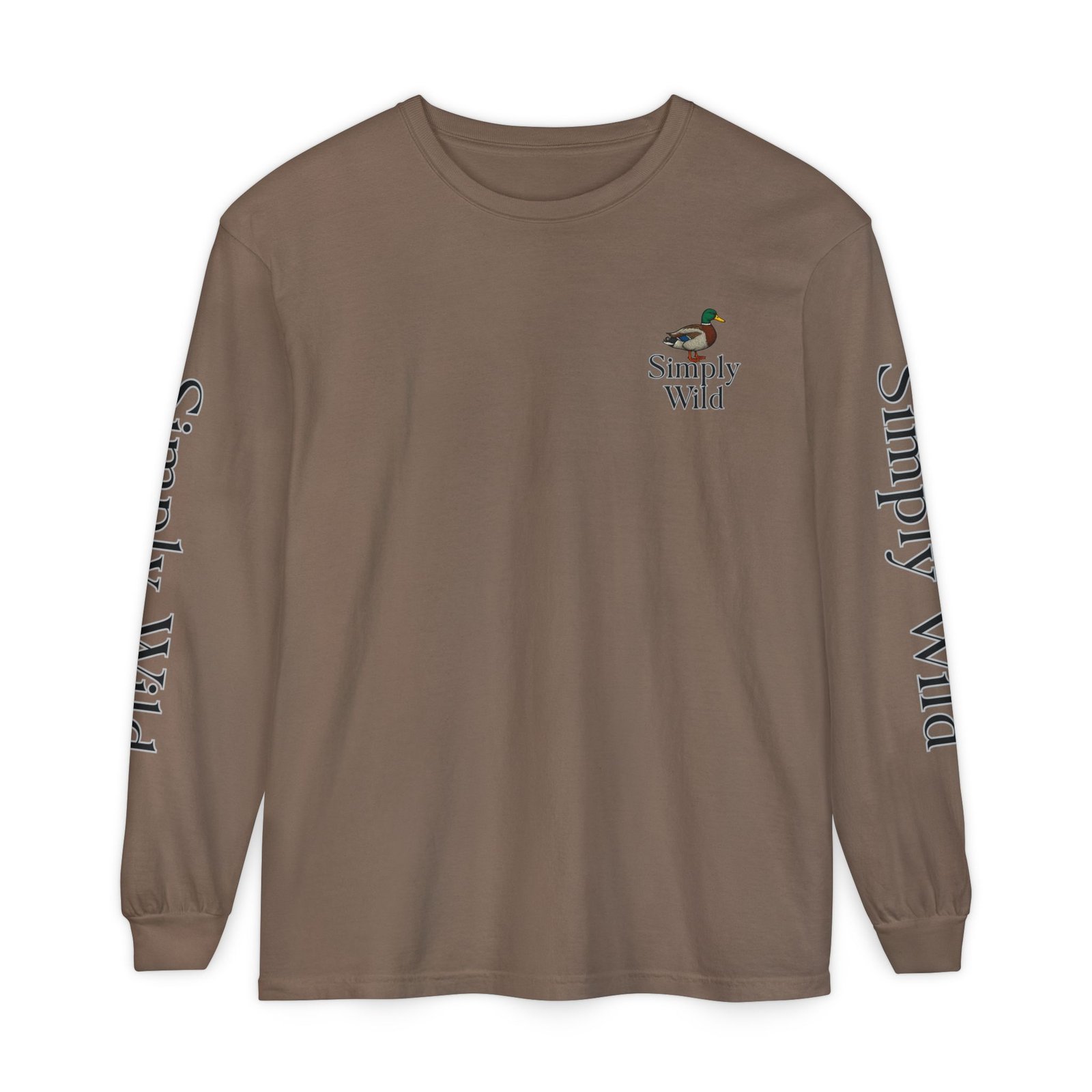 Mallard Duck Sunset Simply Wild long sleeve shirt | Nature wildlife tee - Image 17