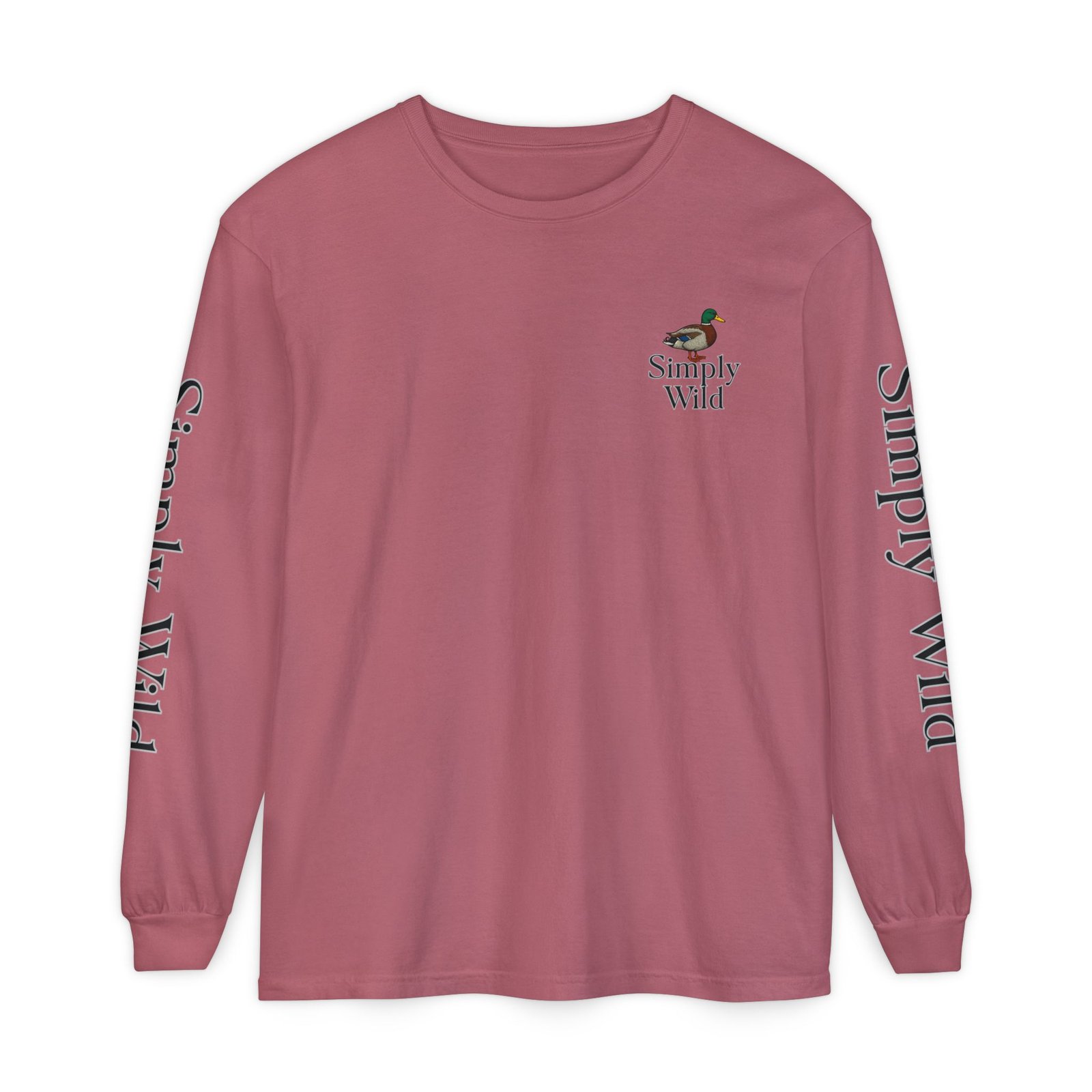 Mallard Duck Sunset Simply Wild long sleeve shirt | Nature wildlife tee - Image 57
