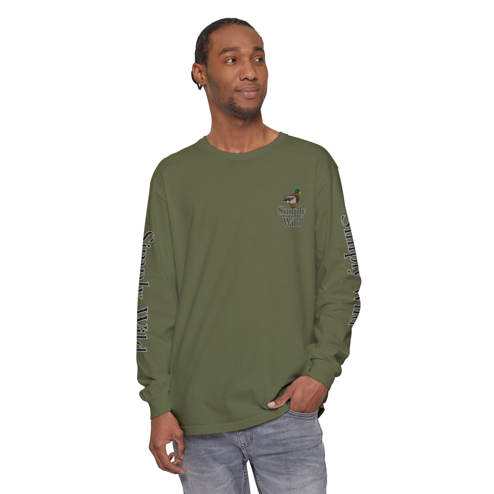 Mallard Duck Sunset Simply Wild long sleeve shirt | Nature wildlife tee - Image 27