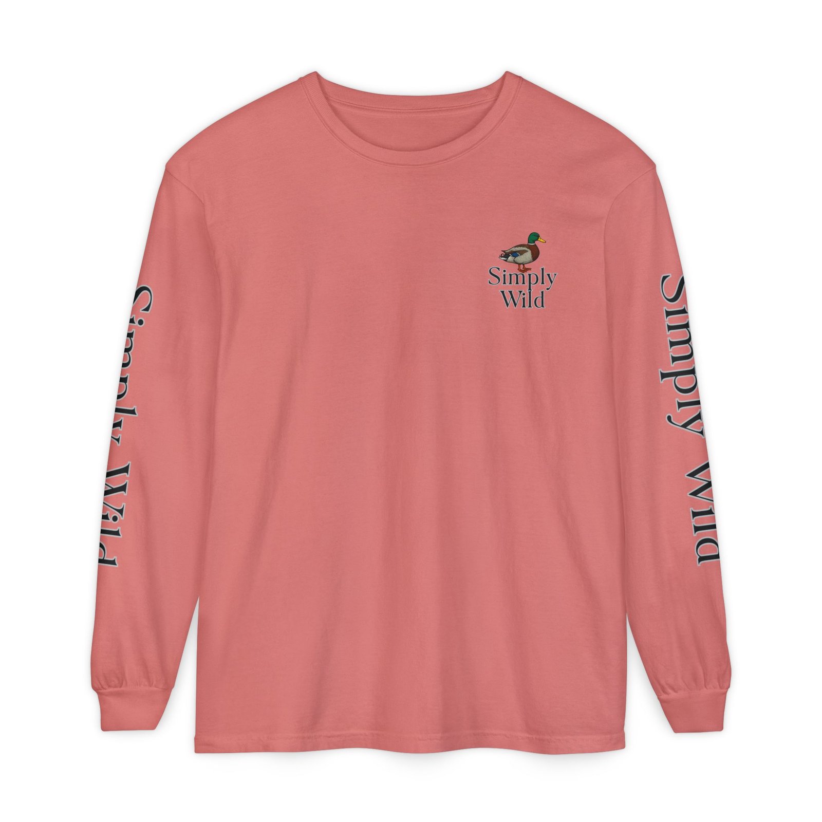Mallard Duck Sunset Simply Wild long sleeve shirt | Nature wildlife tee - Image 53