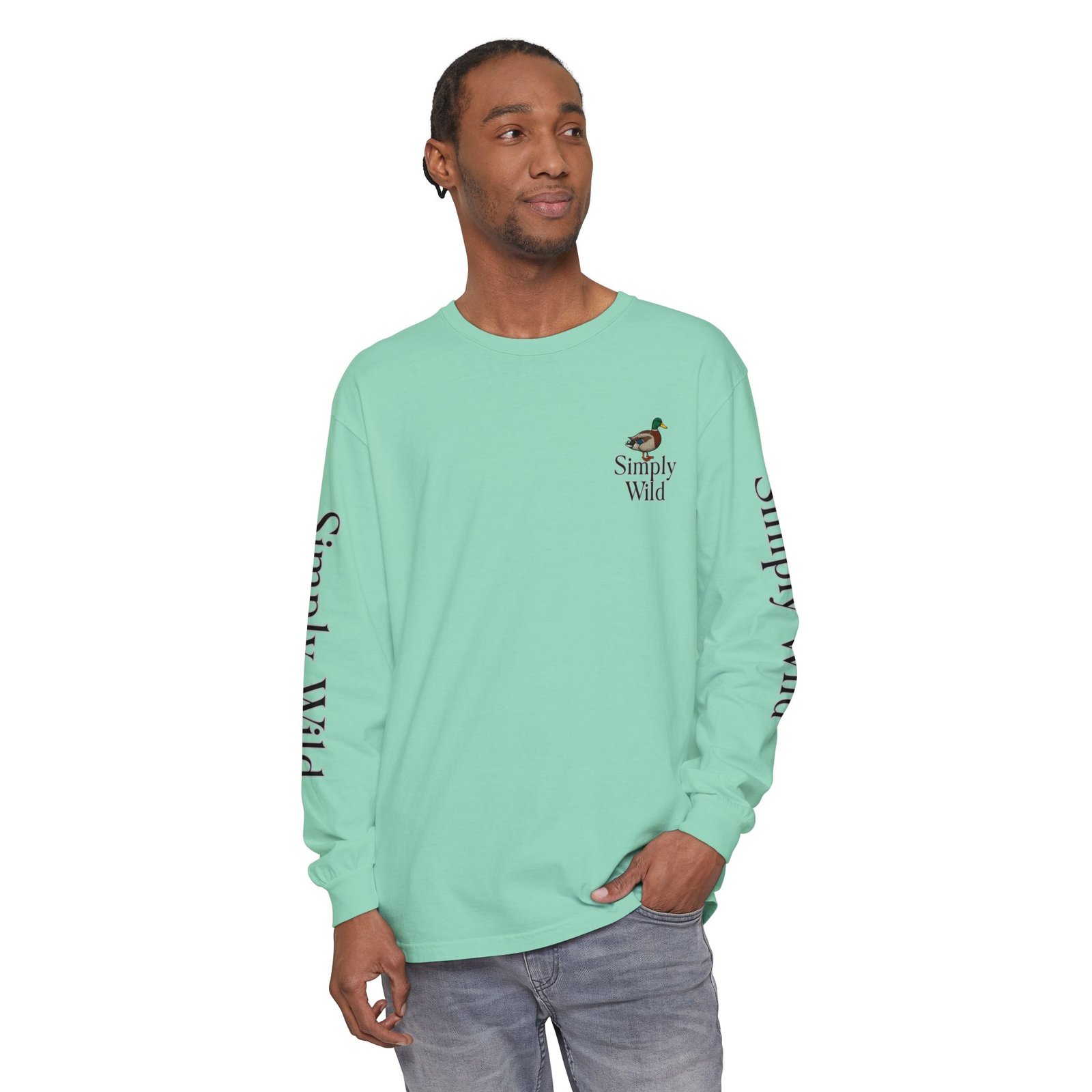Mallard Duck Sunset Simply Wild long sleeve shirt | Nature wildlife tee - Image 31