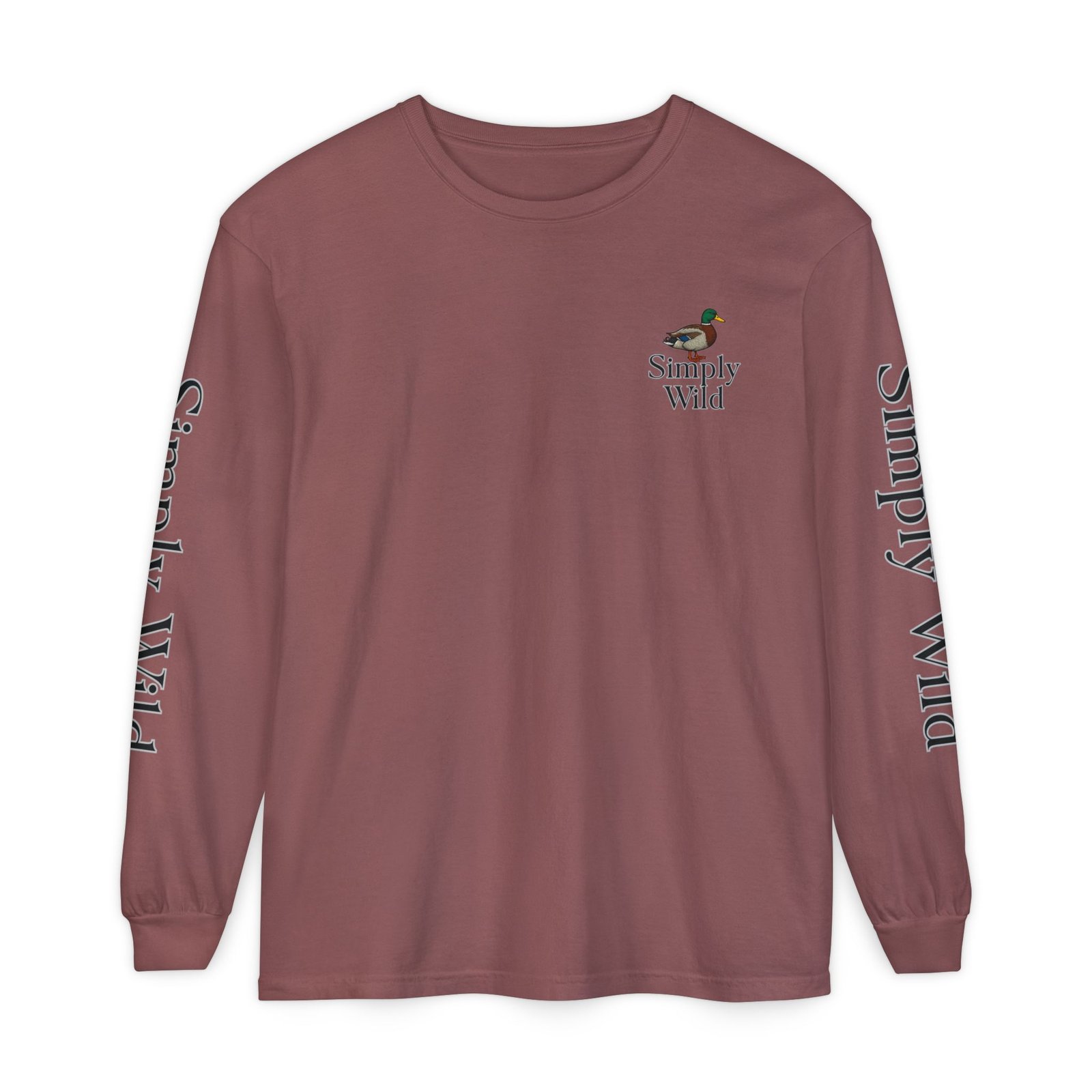 Mallard Duck Sunset Simply Wild long sleeve shirt | Nature wildlife tee - Image 9