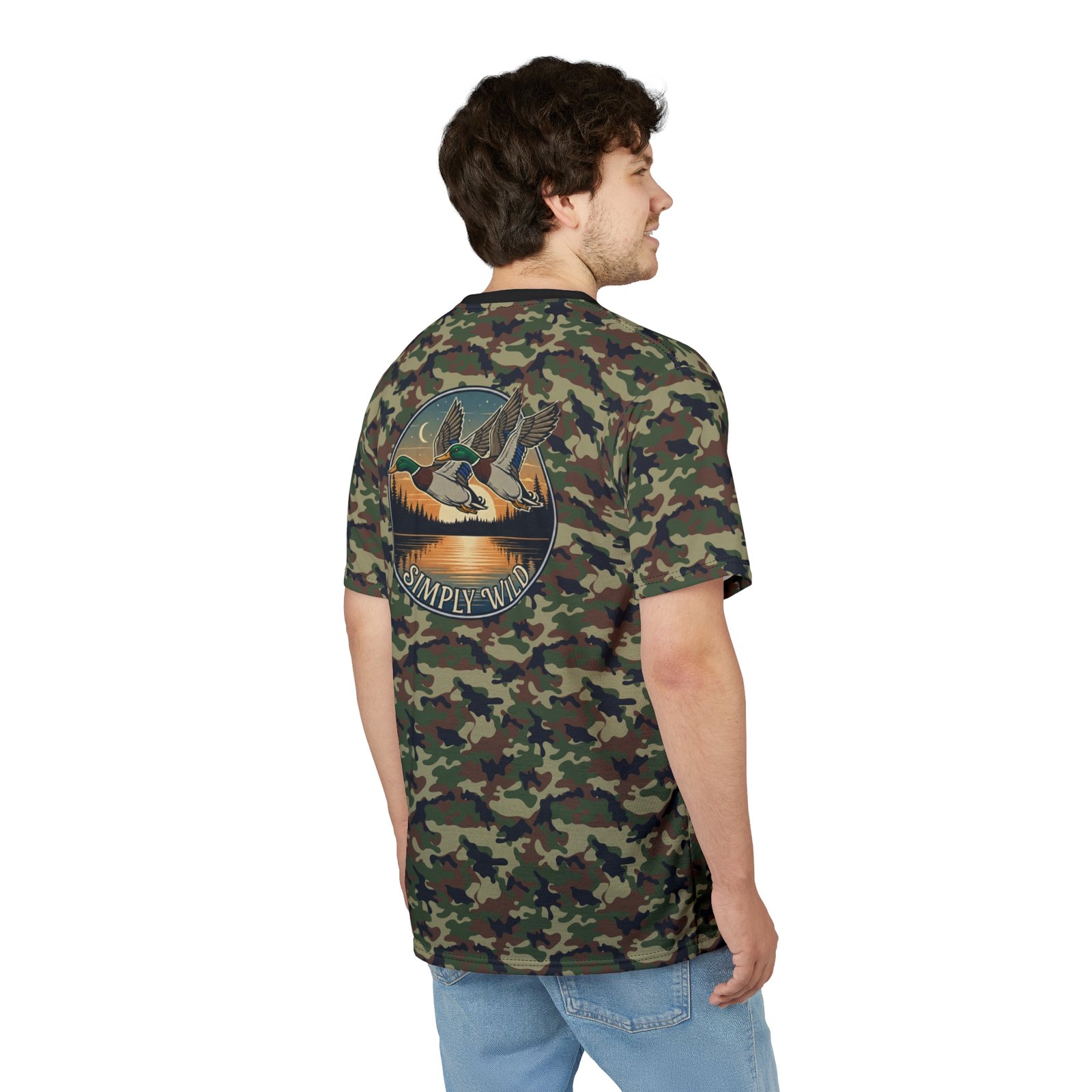 Classic Woodland Camo unisex Tee - Image 11